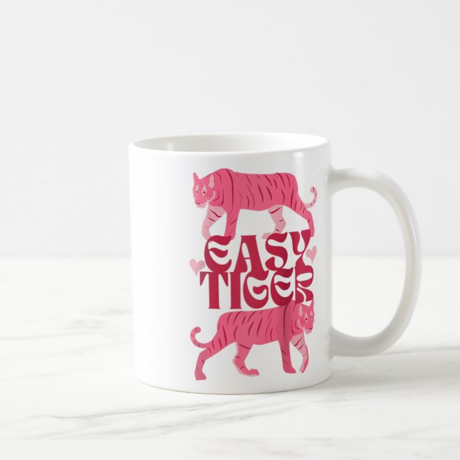 Mug Jour des Valentines Retro Easy Tiger Boho Tattoo S (Droite)