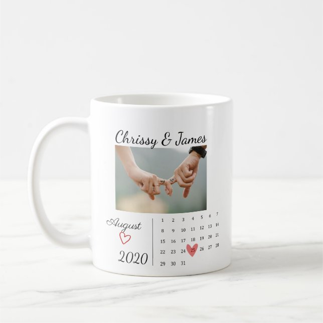 Mug Jour du couple photo (Gauche)