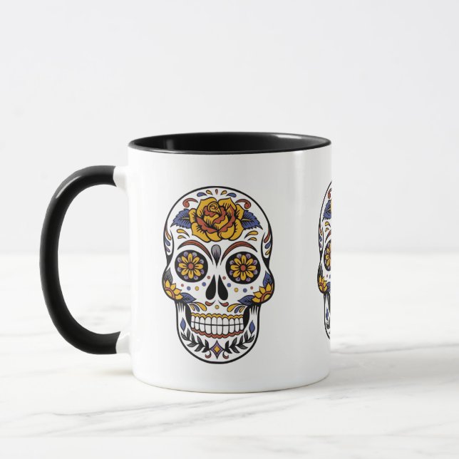 Mug Jour du crâne de sucre mort (Gauche)