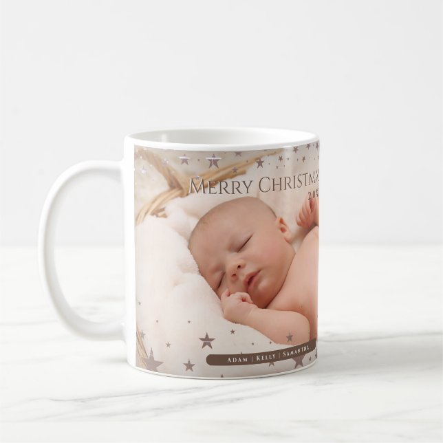 Mug Jour férié de fin d'année Fête photo personnalisée (Gauche)