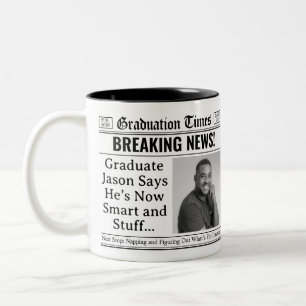 Mug journal personnalisé Funny Graduation Mug