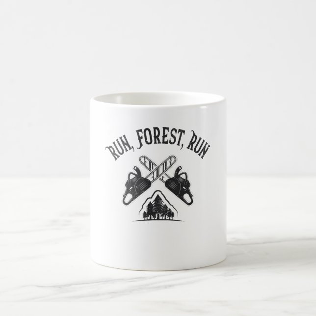 Mug Journalistes Courir, Forêt, Exécuter (Centre)
