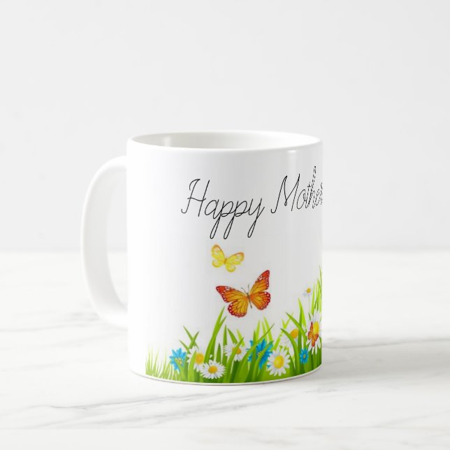 MUG JOURNÉE DE LA MÈRE AU PRINTEMPS  (Devant gauche)