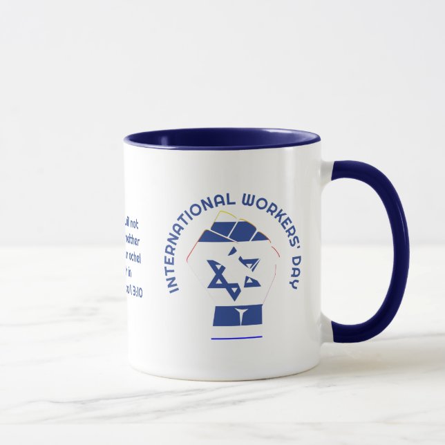 Mug JOURNÉE DU TRAVAIL ISRAÉLIENNE personnalisable (Droite)
