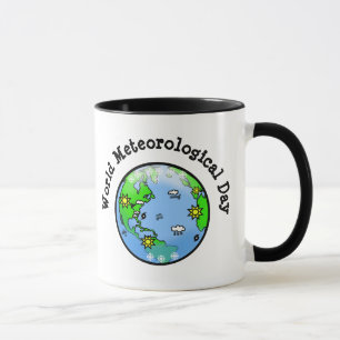 Mug Journée météorologique mondiale avec de la boue te