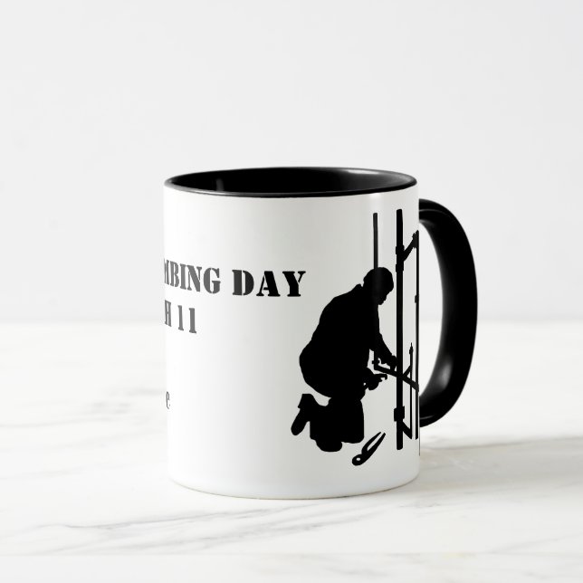 Mug Journée mondiale de la plomberie (Devant droit)