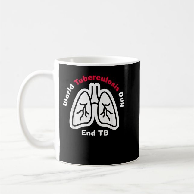 Mug Journée mondiale de la tuberculose Sensibilisation (Gauche)