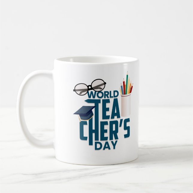 Mug Journée mondiale des enseignants (Gauche)