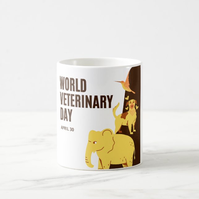 Mug Journée mondiale des vétérinaires (Centre)