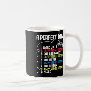 Mug Journée Parfaite - Vidéo de jeu de gamer drôle de