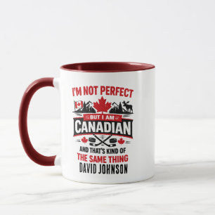 Mug Journée personnalisée du drapeau du Canada   Canad
