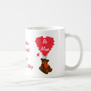 Mug Journée Valentines de l'ours en peluche personnali