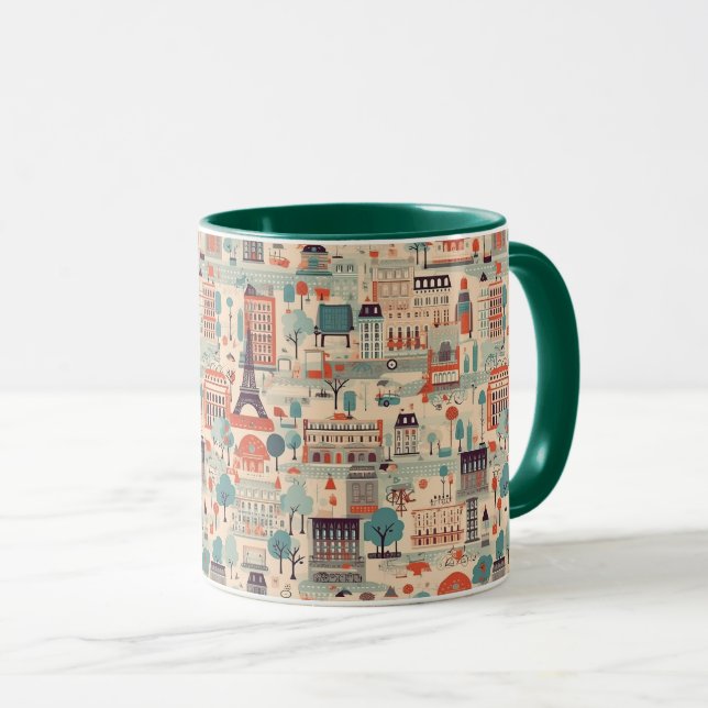 Mug Journée Vintage parisienne (Devant droit)