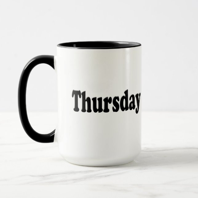 Mug Jours de la semaine - Jeudi (Gauche)