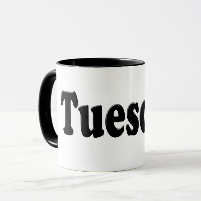Mug Jours de la semaine - Mardi (Devant gauche)