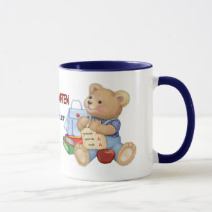 Mug Jours scolaires Teddy - Enseignant de jardin d'enf