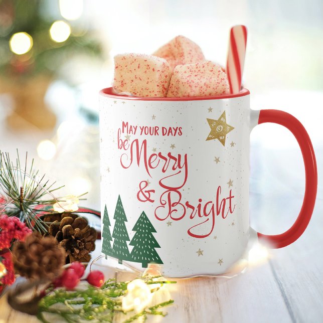 Mug Jours Soyez Joyeux et brillants Citations Arbres G (Créateur téléchargé)