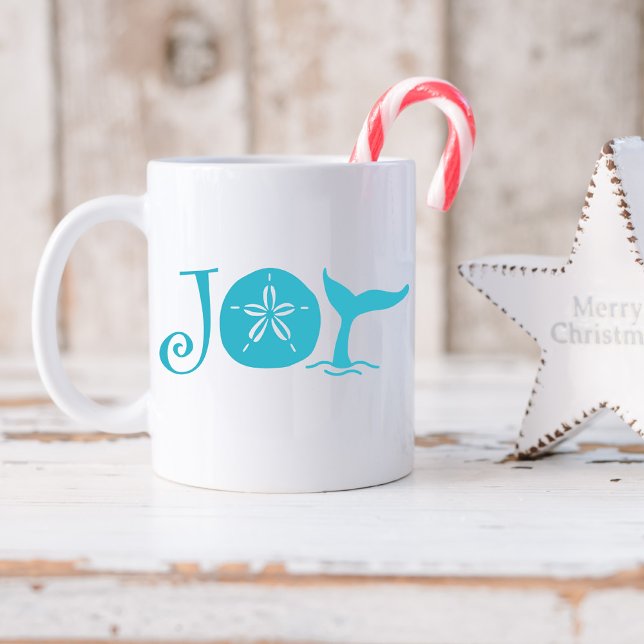 Mug Joy Typographie Noël côtier (Créateur téléchargé)
