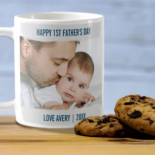Mug Joyeuse 1ère Fête des pères 2 photo Grey Brushstro