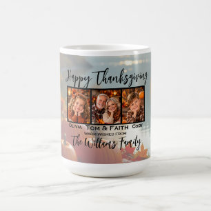 Mug Joyeuse Action de Grâce Fleur Florale Chaude d'Aut