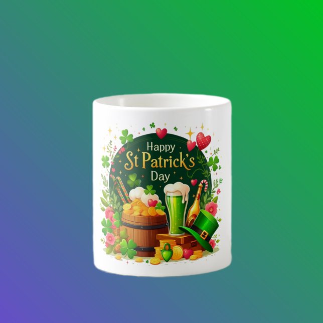 Mug Joyeuse fête de la Saint-Patrick festive (Créateur téléchargé)