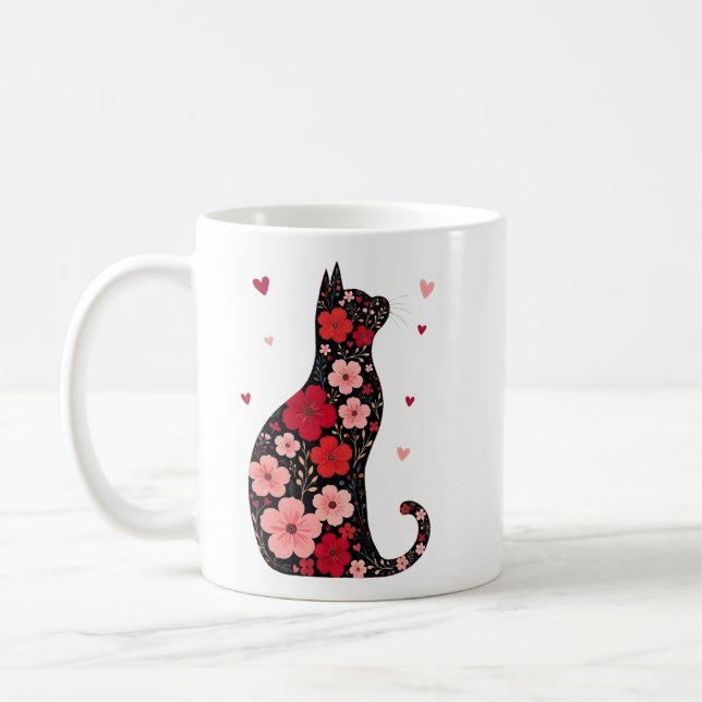 Mug Joyeuse fête de la Saint-Sylvestre Féline Cat Vale (Gauche)