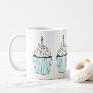 Mug Joyeuse fête des bougies de gâteau d'anniversaire