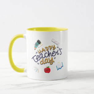 Mug Joyeuse Fête des Enseignants Illustration Mignonne