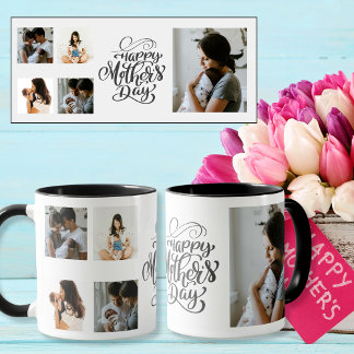 Mug Joyeuse fête des mères 5 Photos personnalisées