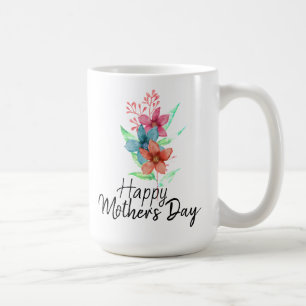 Mug Joyeuse Fête des Mères Aquarelle Florale