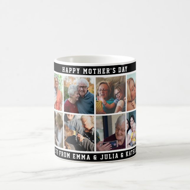 Mug Joyeuse fête des mères Custom 10 Family Photo Coll (Centre)