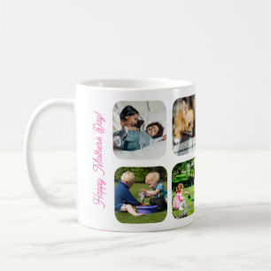 Mug Joyeuse Fête des Mères je t'aime maman photo rose 