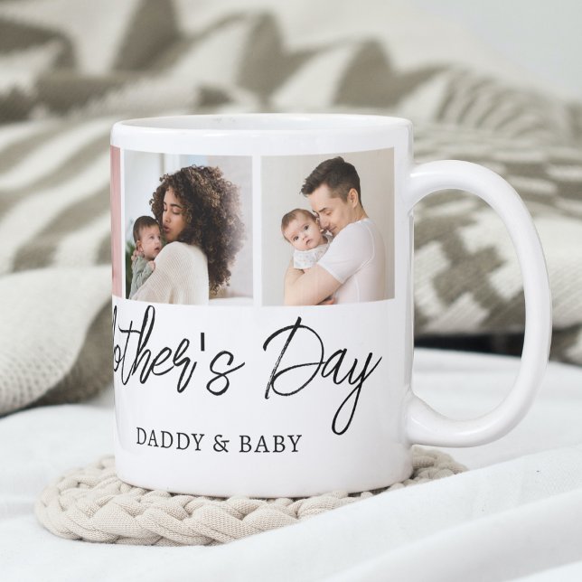 Mug Joyeuse fête des mères Nouvelle maman 5 Photo Coll (Créateur téléchargé)