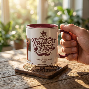 Mug Joyeuse fête des pères Photo de papa Café