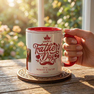 Mug Joyeuse fête des Pères Photo de Papa Café