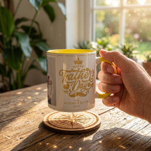 Mug Joyeuse fête des pères Photo de papa Café