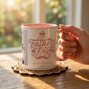 Mug Joyeuse Fête des Pères Photo de Papa Café