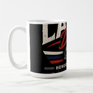 Mug Joyeuse Fête du Travail Typographie Vintage Hommag