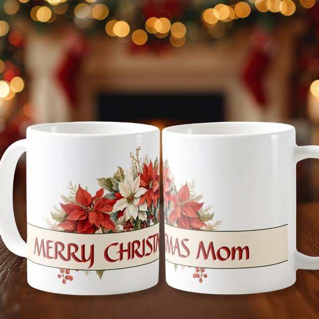 Mug Joyeuse maman de Noël (Merry Christmas Mom Coffee Mug)