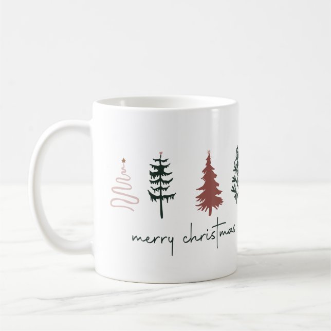 Mug Joyeuse mule d'arbre de Noël (Gauche)