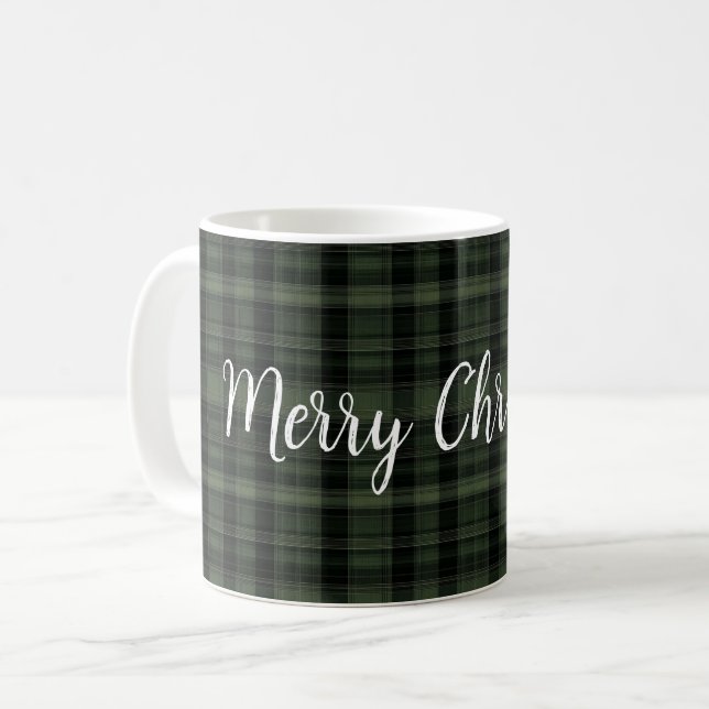 Mug Joyeuse Musique de Noël verte (Devant gauche)