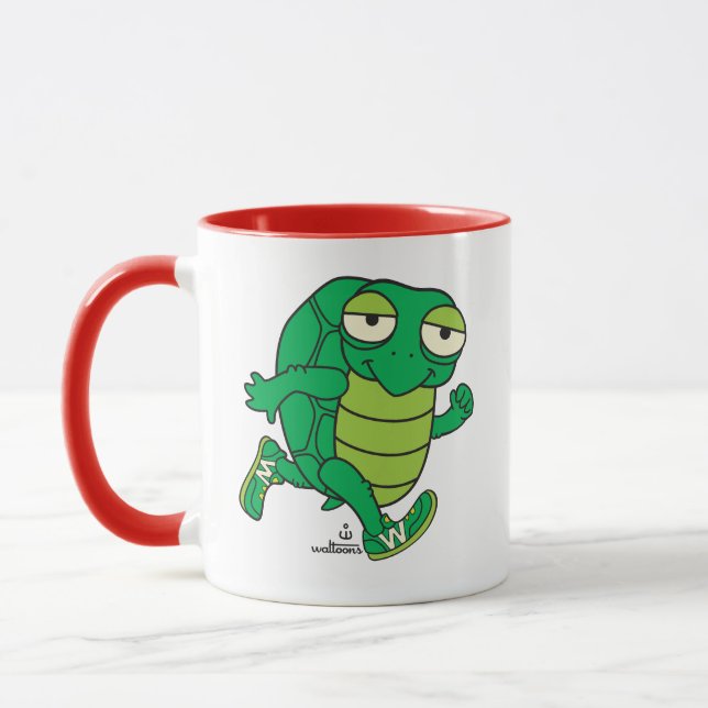 Mug Joyeuse petite tortue persistante (Gauche)