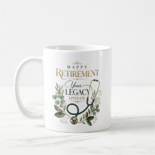 Mug Joyeuse retraite docteur nom personnalisé