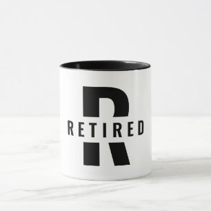 Mug Joyeuse retraite Retraite Monogramme initial