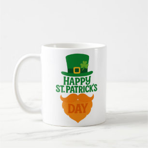 Mug Joyeuse Saint-Patrick Barbe et Chapeau de Lutin