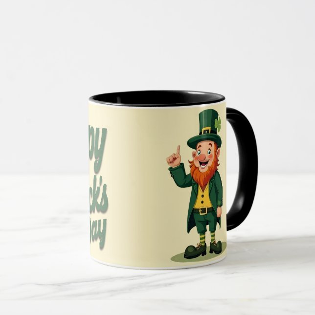 Mug Joyeuse Saint-Patrick Mignon Lutins (Devant droit)