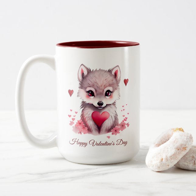 Mug Joyeuse Saint-Valentin (Avec donut)