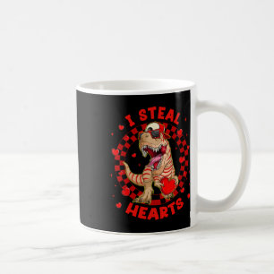 Mug Joyeuse Saint-Valentin Je vole des cœurs Trex Dino