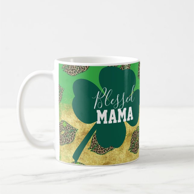Mug Joyeuse St Patrick Maman bénie Maman  (Gauche)