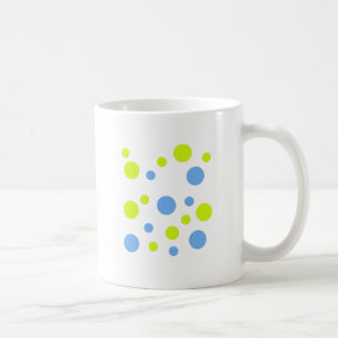 Mug Joyeuses bulles bleues jaunes funky
